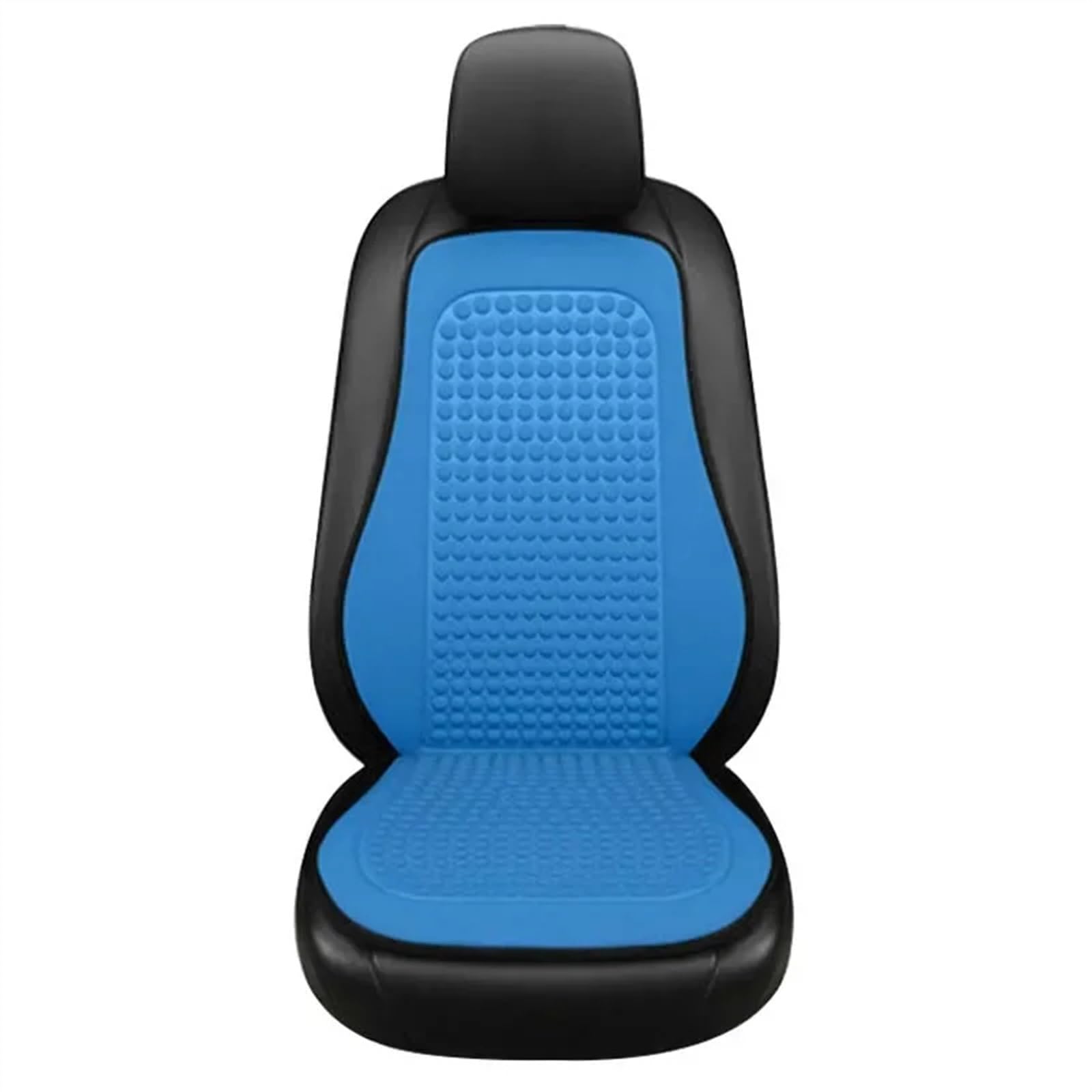 NNBINK Universal Sitzkissen Atmungsaktive Autositzbezüge Bump Massage Autos Sitzbezug Universal Seat Protector Pad Auto Kissen Schutz Matte Autositz Sitzauflagen(Blue,Single Front with backrest) von NNBINK