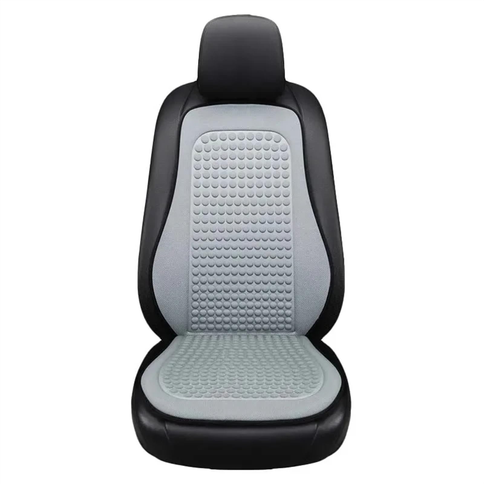NNBINK Universal Sitzkissen Atmungsaktive Autositzbezüge Bump Massage Autos Sitzbezug Universal Seat Protector Pad Auto Kissen Schutz Matte Autositz Sitzauflagen(Gray,Single Front with backrest) von NNBINK