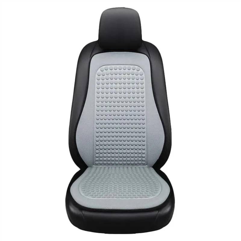 NNBINK Universal Sitzkissen Atmungsaktive Autositzbezüge Bump Massage Autos Sitzbezug Universal Seat Protector Pad Auto Kissen Schutz Matte Autositz Sitzauflagen(Gray,Single Front with backrest) von NNBINK