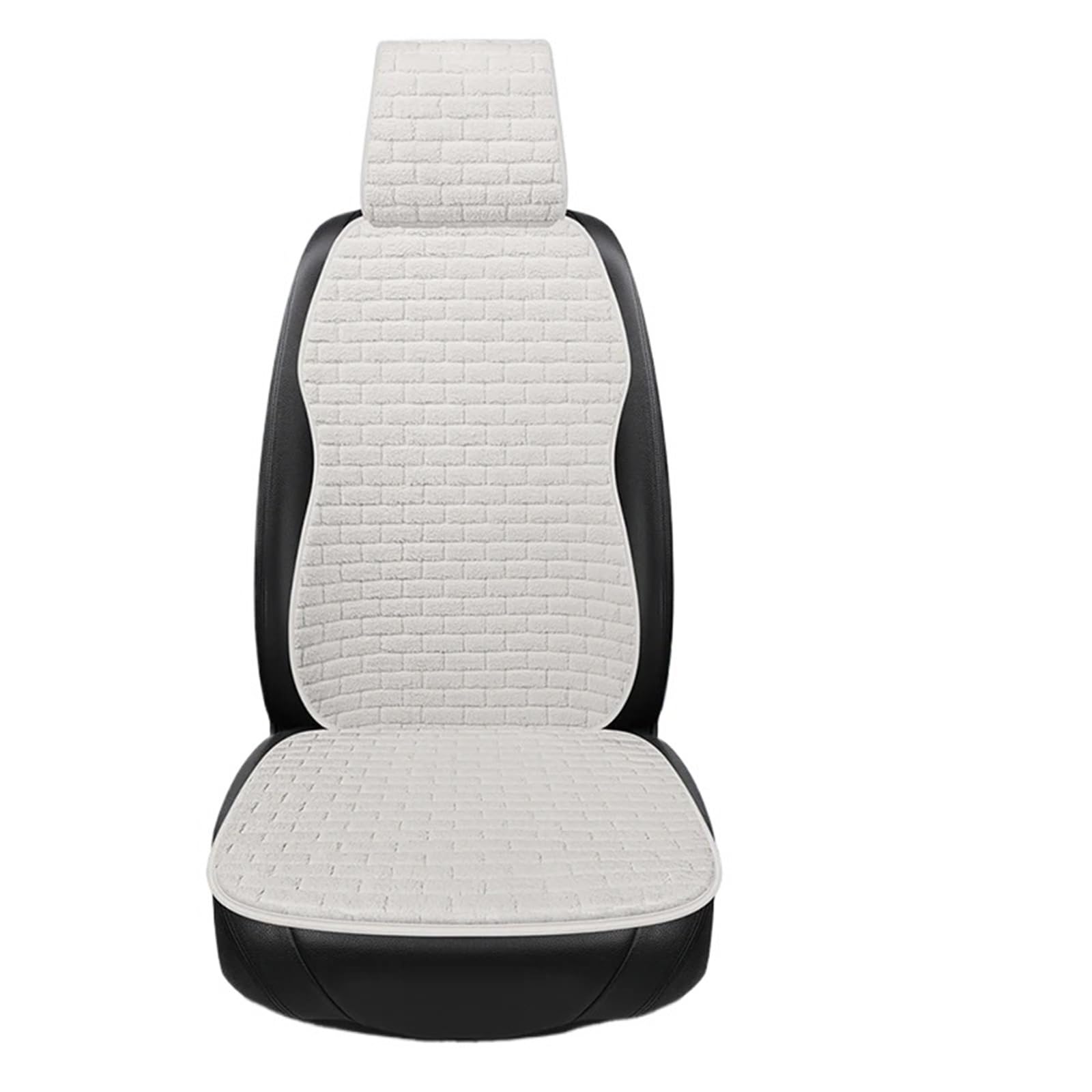 NNBINK Universelle Autositz-Schutzpolster, Autositzkissen, Weicher Schutz, Sitzbezug, Passend Für Die Meisten Autos, Kissen, Automobil-Innenraum Autositz Sitzauflagen(White) von NNBINK