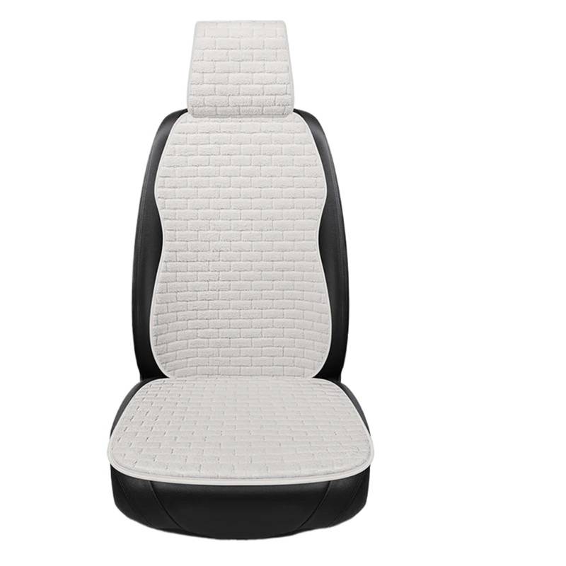 NNBINK Universelle Autositz-Schutzpolster, Autositzkissen, Weicher Schutz, Sitzbezug, Passend Für Die Meisten Autos, Kissen, Automobil-Innenraum Autositz Sitzauflagen(White) von NNBINK
