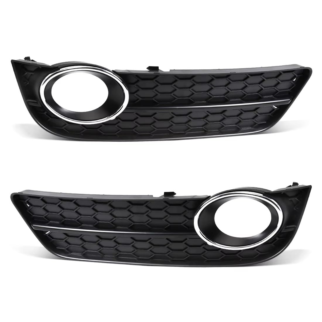 Nebelscheinwerfer Grille Kompatibel Mit A5 2008 2009 2010 2011 2012 8T0807681 Links Rechts Auto-Frontstoßstange Nebelscheinwerfer-Gitterabdeckung Schwarz Auto-Nebelscheinwerfer-Gitterteile(A Set) von NNBINK