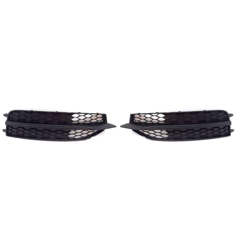 Nebelscheinwerfer Grille Kompatibel Mit A7 S7 Kompatibel Mit SLine 2011–2014, Nebelscheinwerfermaske, Gitter, Frontstoßstange, Nebelscheinwerfer-Abdeckrahmen, 4G0807681E9B9, 4G0807682K01C(No Hole 1 Pa von NNBINK