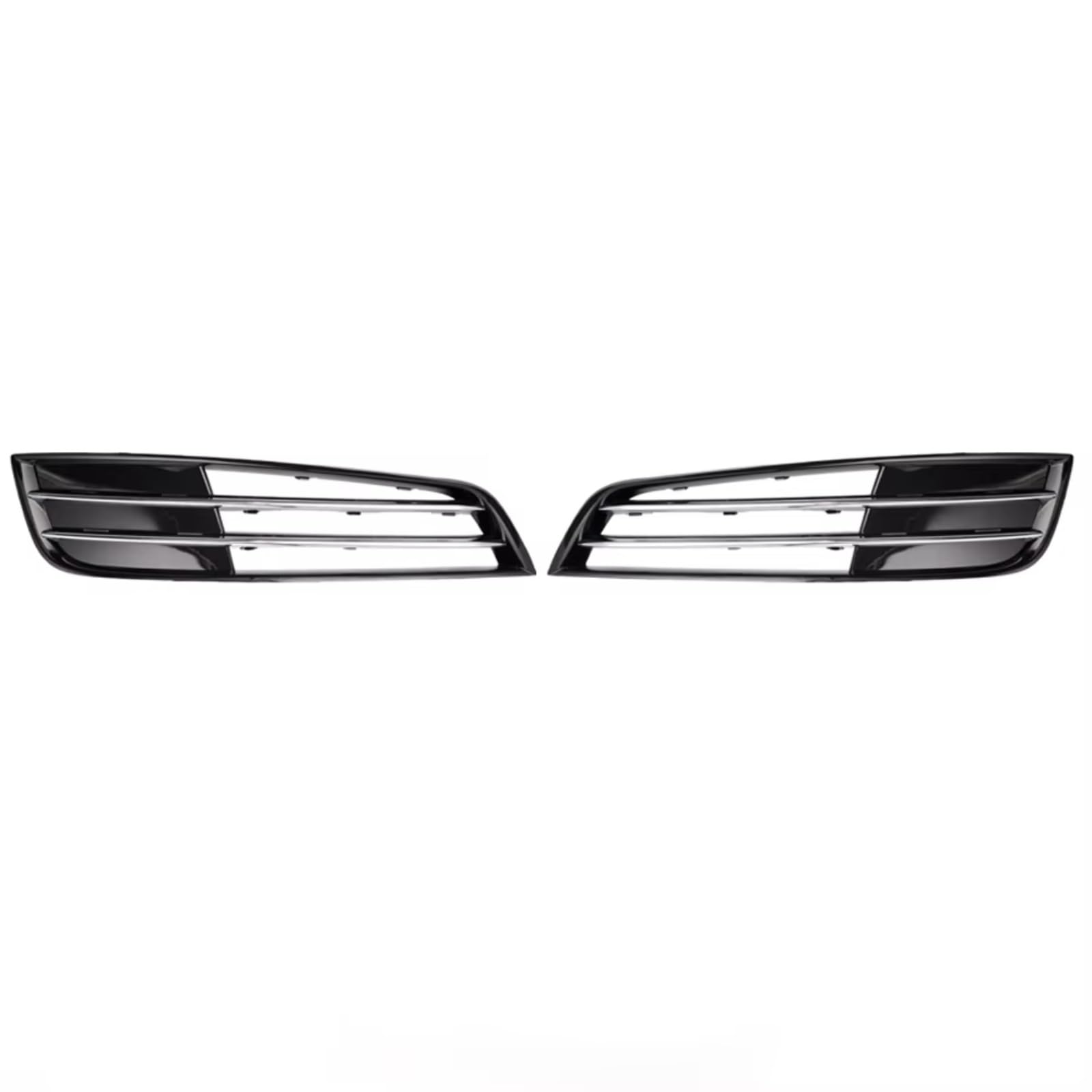 Nebelscheinwerfer Grille Kompatibel Mit A8 S8 Für Quattpo Für D4 2010-2013 Front Chrom Stoßstange Nebelscheinwerfer Grill Abdeckung Racing Grills 4H0807679E(1 Pair No Hole) von NNBINK