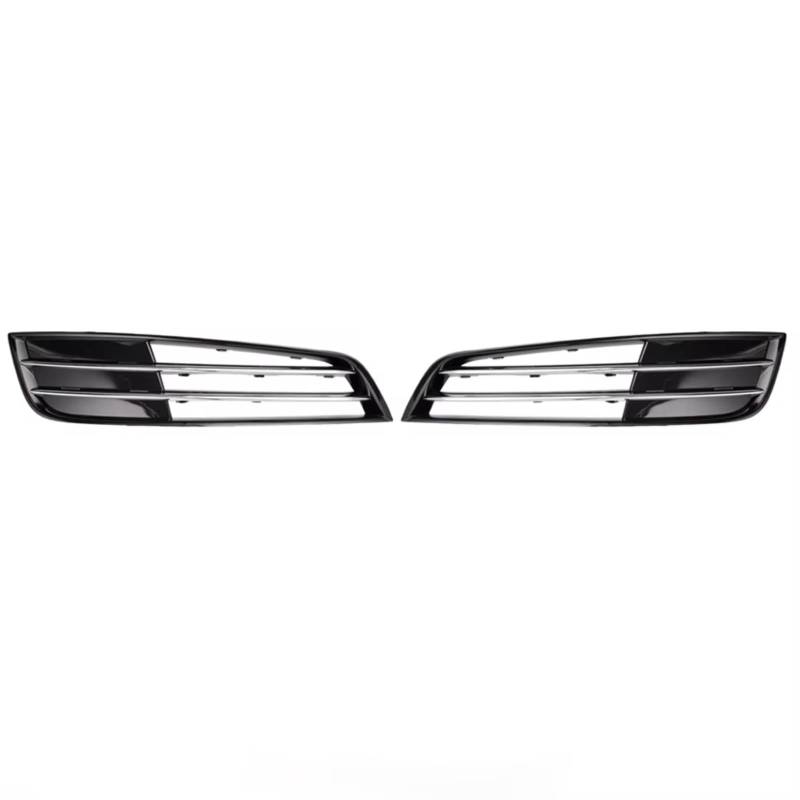 Nebelscheinwerfer Grille Kompatibel Mit A8 S8 Für Quattpo Für D4 2010-2013 Front Chrom Stoßstange Nebelscheinwerfer Grill Abdeckung Racing Grills 4H0807679E(1 Pair No Hole) von NNBINK