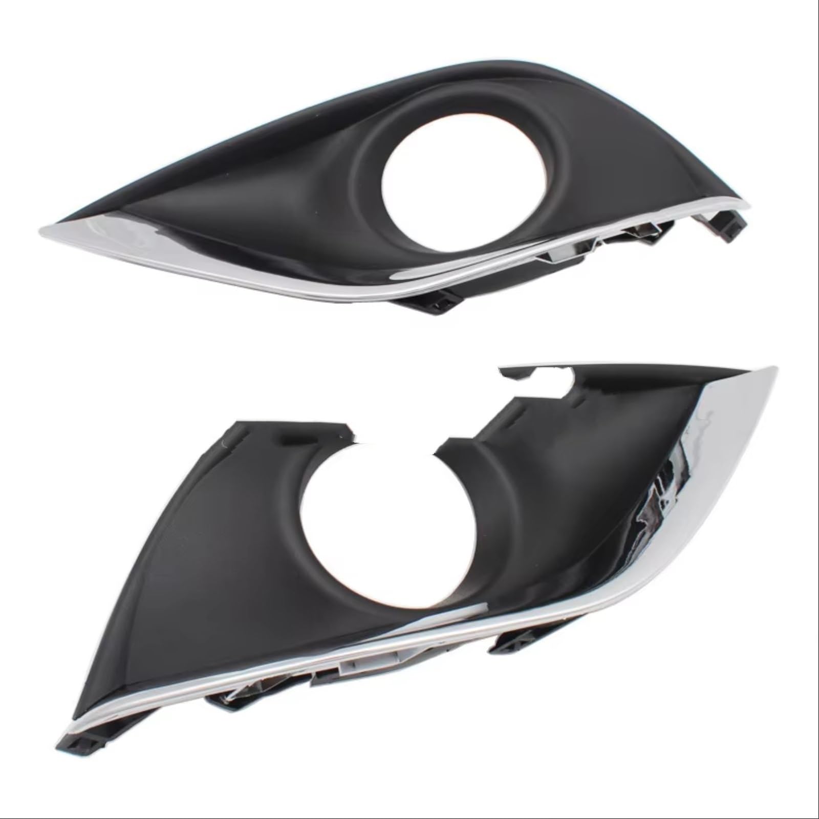 Nebelscheinwerfer Grille Kompatibel Mit Nissan Für Versa Für B17 2015-2018 Auto Stoßstange Lünette Nebelscheinwerfer Gitter Front Auto Nebel Lampe Abdeckung Facelift(1 Pair) von NNBINK