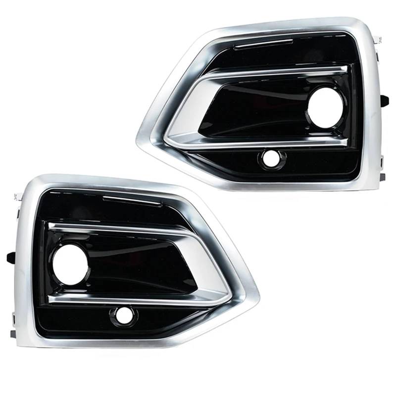 Nebelscheinwerfer Grille Kompatibel Mit Q5L 2021 2022 2023 2024 80D807679P3Q7 Frontstoßstange Nebelscheinwerferblende Nebelscheinwerfer Chromverkleidung Kühlergrill-Abdeckungsbaugruppe(Left and Right) von NNBINK