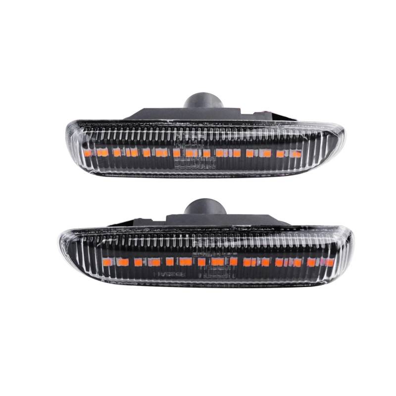 NNJIEUPO Außenspiegel Indikator Kompatibel Mit Für 3 Series E46 1998–2004 Dynamische Seitenblinker Repeater Markierung Blinker Signallicht Klare Linse 63138370720 63138370719 von NNJIEUPO