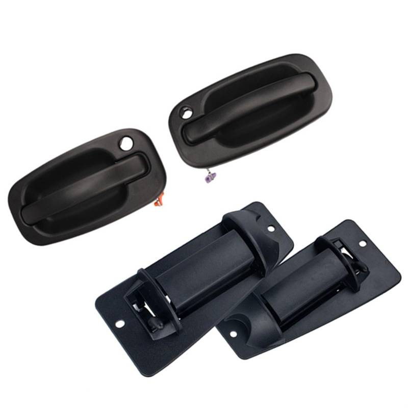NNJIEUPO Auto-Außengriff Kompatibel Mit Chevrolet Für Silverado Für Classic 1500 2500 3500 2007 Auto-Außentürgriffe-Set Autozubehör GM1311129 15034986 von NNJIEUPO