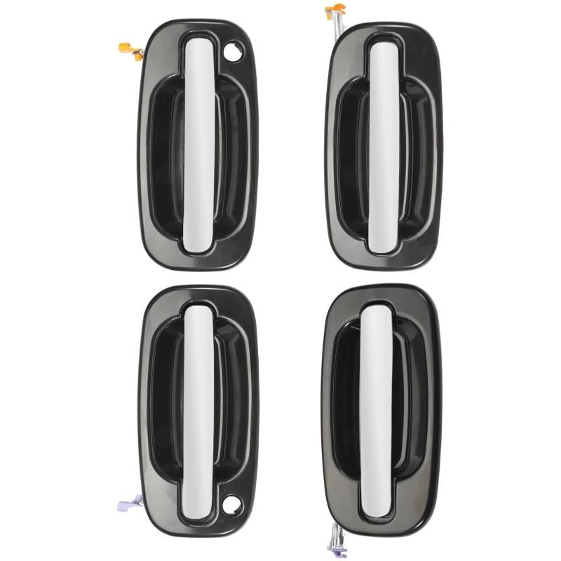 NNJIEUPO Auto-Außengriff Kompatibel Mit Chevrolet Für Tahoe 2000 2001 2002 2003 2004 2005 2006, 4 Stück Außentürgriffe Vorne/hinten, Autozubehör 15745149 1518241 von NNJIEUPO