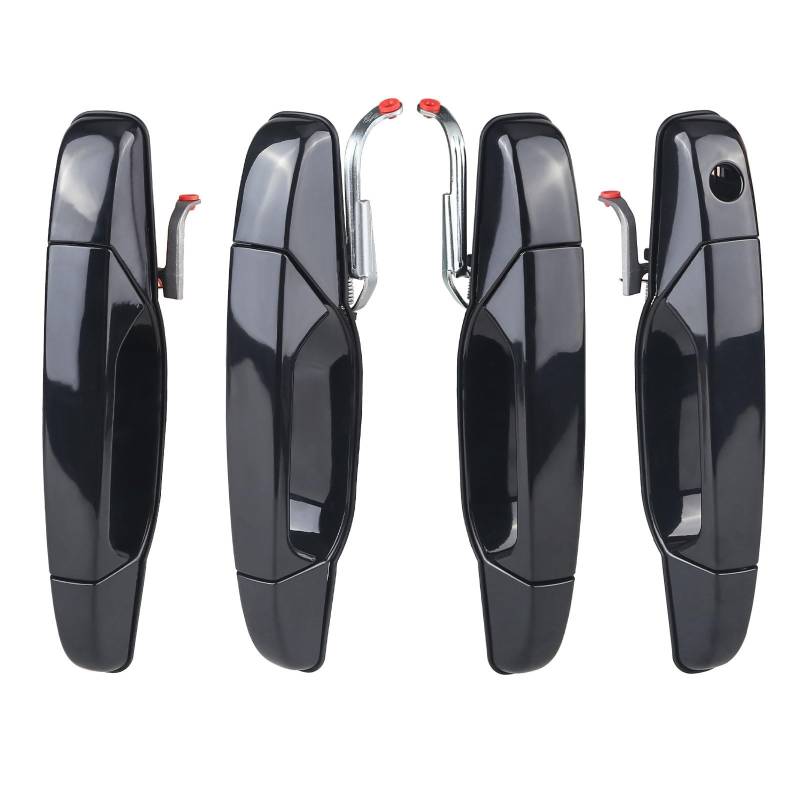 NNJIEUPO Auto-Außengriff Kompatibel Mit Chevy Für Silverado 2500 HD 3500 HD 2007 2008 2009 2010 2011 2012 2013 Vorne Hinten Links Rechts Außentürgriff Autozubehör(4PCS) von NNJIEUPO
