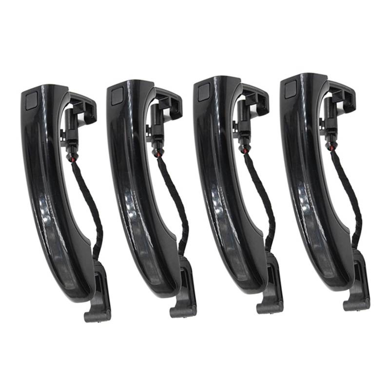 NNJIEUPO Auto-Außengriff Kompatibel Mit Für Q7 2007 2008 2009 2010 2011 2012 2013 2014 2015 4-teiliger Auto-Außentürgriff Türgriff 4L0837205A 4L0837205B 4L0837207A von NNJIEUPO
