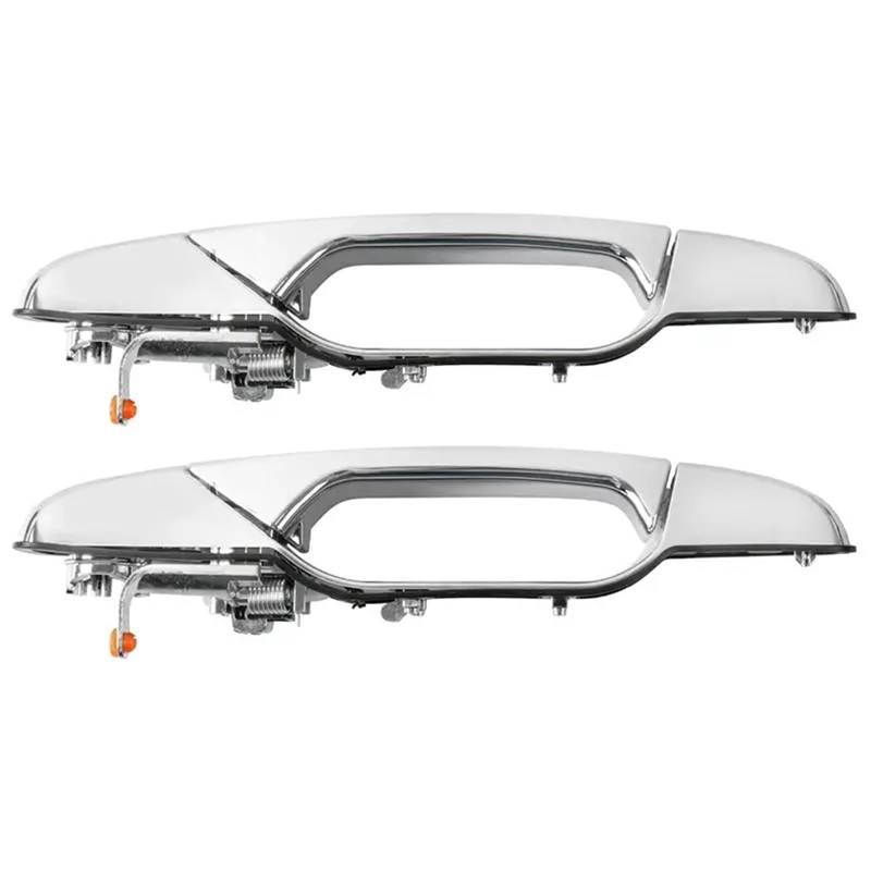 NNJIEUPO Auto-Außengriff Kompatibel Mit Gmc Für Yukon Für Yukon XL 2007 2008 2009 2010 2011 2012 2013 Auto Vorne Hinten Links Rechts Chrom-Außentürgriffe Autozubehör(Rear Pair) von NNJIEUPO