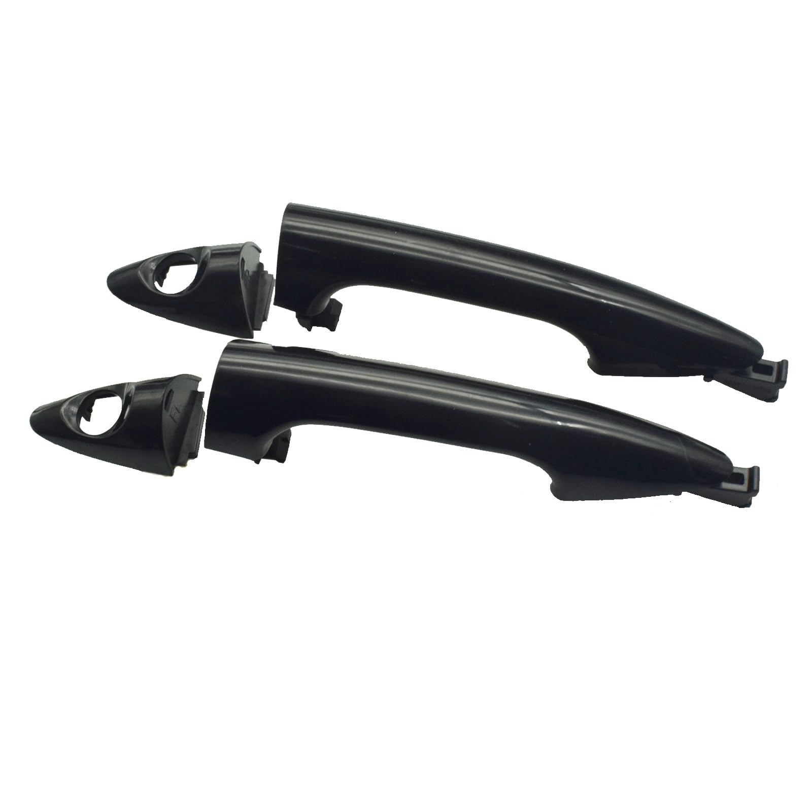 NNJIEUPO Auto-Außengriff Kompatibel Mit Hyundai Für Accent GS 2012 2013 2014 2015 Schwarzes Auto Außen Vorne Hinten Links Rechts Türgriff 826611R050 826621R060(Front Pair 2 Keyhole) von NNJIEUPO