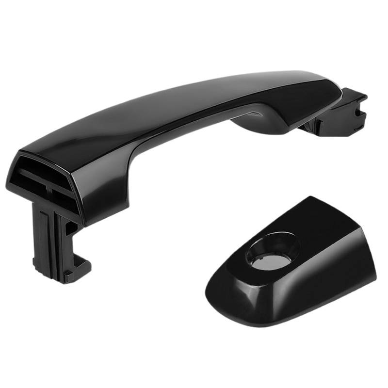 NNJIEUPO Auto-Außengriff Kompatibel Mit Mitsubishi Für Triton ML 2003 2004 2005 2006 2007 2008 2009 Vorderer Linker Und Rechter Außentürgriff Außenauto-Ersatzzubehör(Black Front LH-RH) von NNJIEUPO