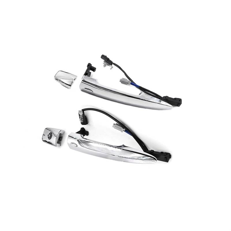 NNJIEUPO Auto-Außengriff Kompatibel Mit Nissan Für Maxima S SV 2009 2010 2011 2012 2013 2014 1 Paar Auto-Front-Chrom-Außentürgriffe 826469N00A 806469N00A 806451AA0A von NNJIEUPO