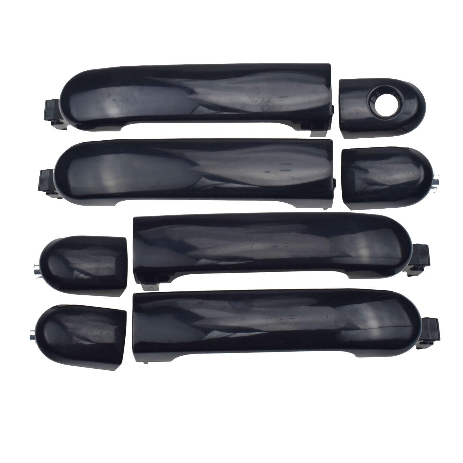 NNJIEUPO Auto-Außengriff Kompatibel Mit Nissan Für Versa Für Limousine 2011 2012 Vorne Hinten Links Rechts Auto-Außentürgriffe 82641EL12A 82646-EL12B 82641-EL12A(Front Rear 4PCS) von NNJIEUPO