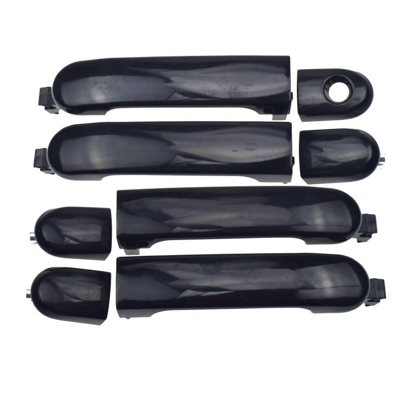 NNJIEUPO Auto-Außengriff Kompatibel Mit Nissan Für Versa S SL 2007 2008 2009 2010 2011 Vorne Hinten Links Rechts Auto Außentürgriffe 82641EL12A 82646-EL12B 82641-EL12A(Front Rear 4PCS) von NNJIEUPO