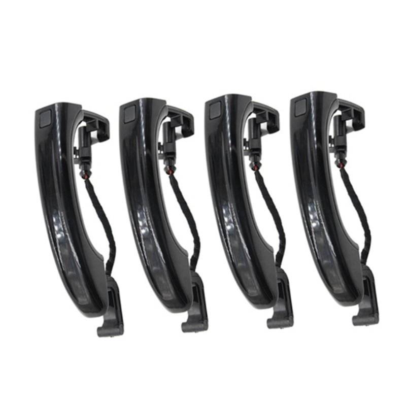NNJIEUPO Auto-Außengriff Kompatibel Mit Q7 2007 2008 2009 2010 2011 2012 2013 2014 2015, 4-teiliger Auto-Außentürgriff 4L0837205A 4L0837205B 4L0837207A von NNJIEUPO
