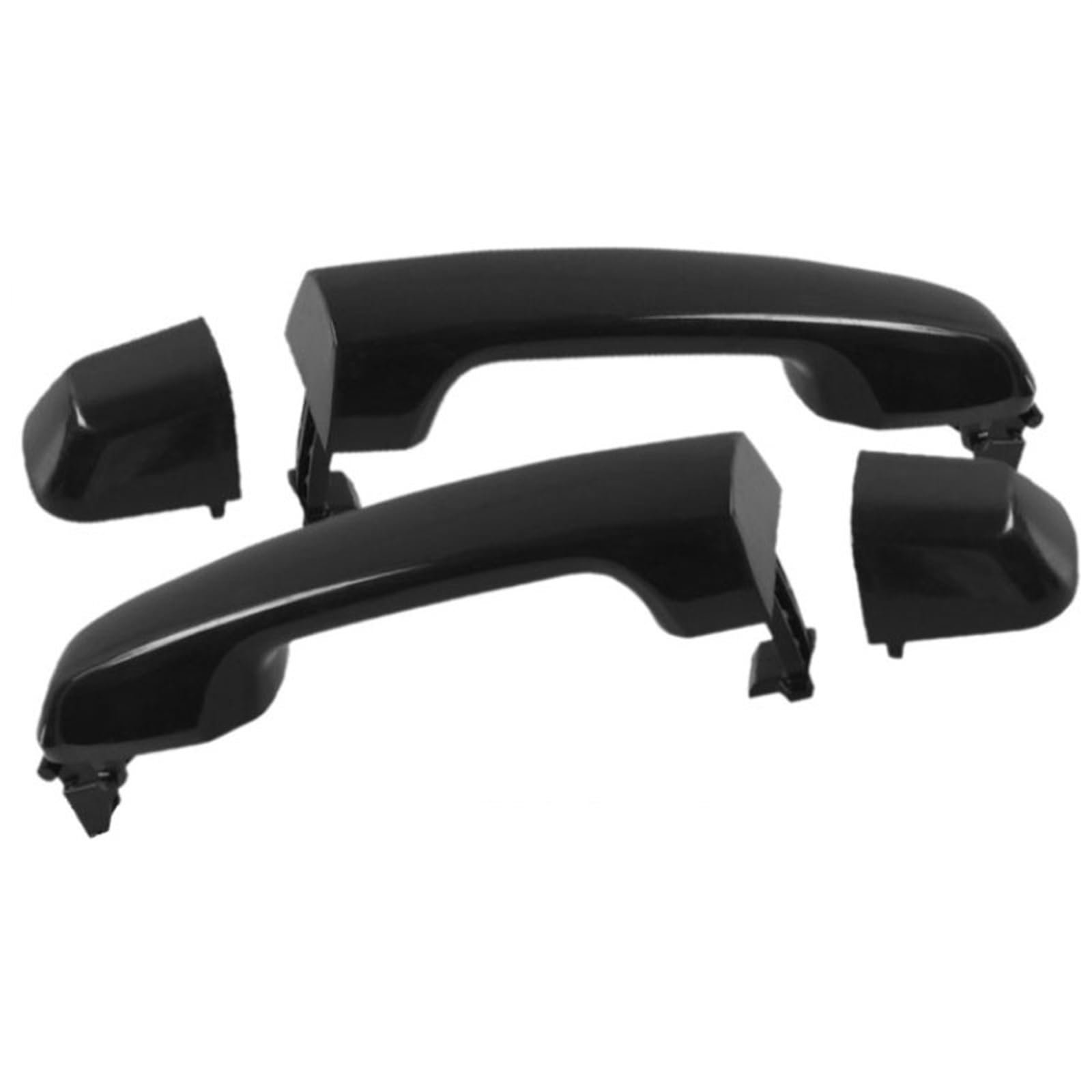 NNJIEUPO Auto-Außengriff Kompatibel Mit Toyota Für Land Für Cruiser Für Prado J150 Serie 2 2013 2014 2015 2016 2017 Auto-Außentürgriff Hinten Links Rechts 69211-60090(Black,2pcs Left Right) von NNJIEUPO