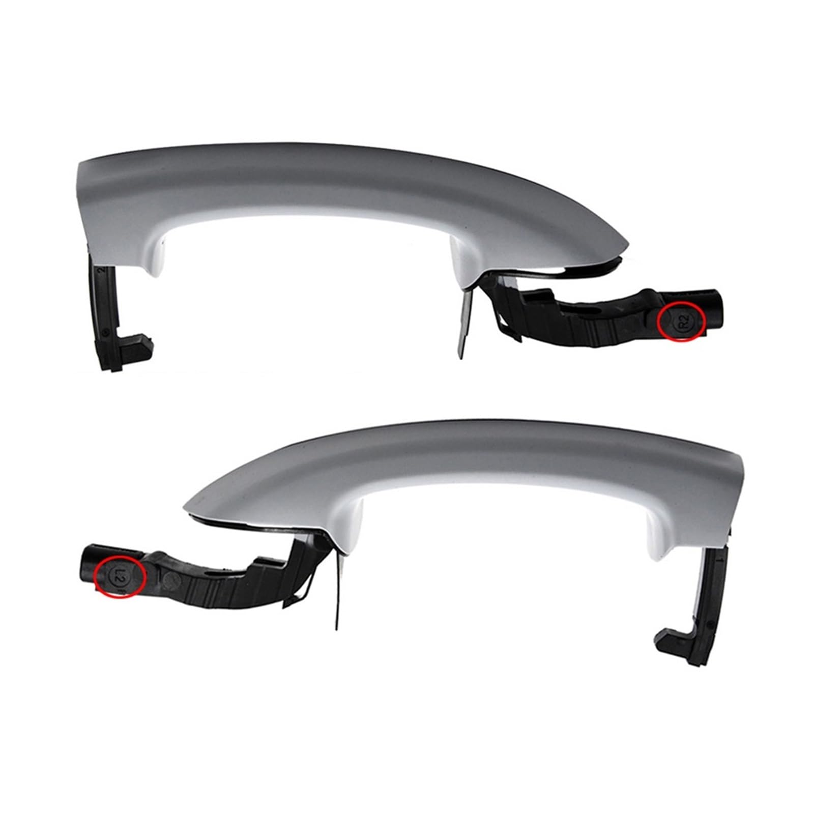 NNJIEUPO Auto-Außengriff Kompatibel Mit Vw Für Touareg 2011 2012 2013 2014 2015 2016 2017 Links Rechts Außentürgriff 7P6837205G 7P6837206G 7P6837205D 7P6837206D(Left and Right) von NNJIEUPO