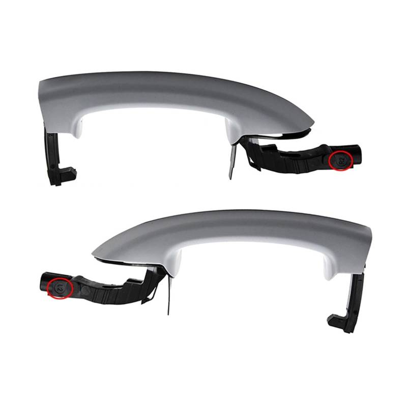 NNJIEUPO Auto-Außengriff Kompatibel Mit Vw Für Touareg 2011 2012 2013 2014 2015 2016 2017 Links Rechts Außentürgriff 7P6837205G 7P6837206G 7P6837205D 7P6837206D(Left and Right) von NNJIEUPO