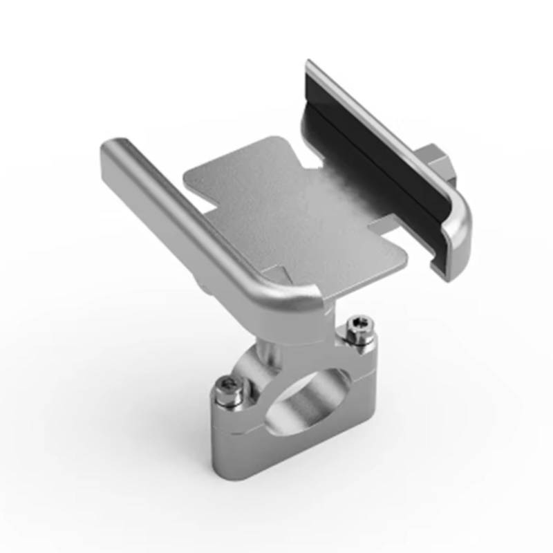 NNJIEUPO Motorrad Handyhalterung Für GROM Für MSX125 Für MSX 125 Motorrad Lenker Handy Halter GPS Stand Halterung Zubehör Navigation Halterung(Silver,Handlebar) von NNJIEUPO