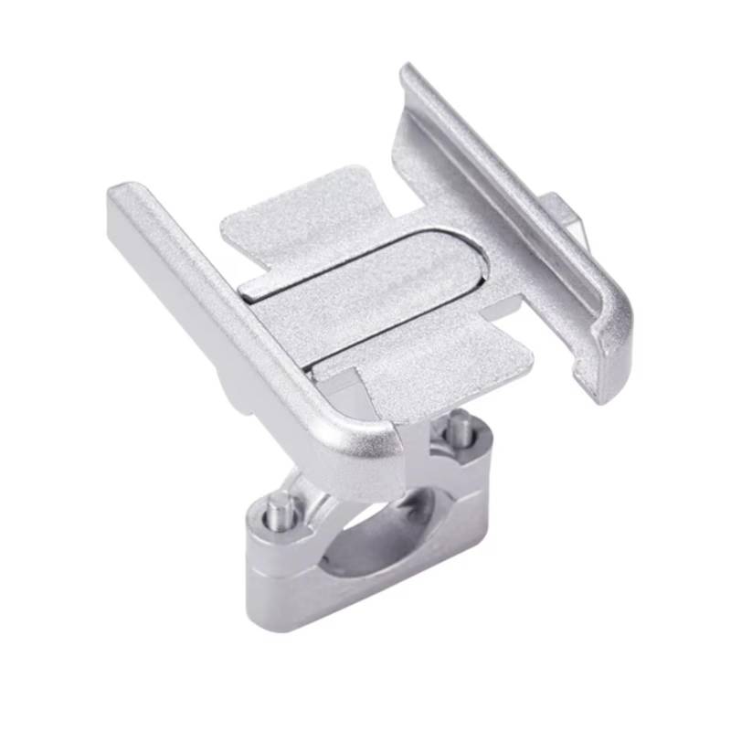 NNJIEUPO Motorrad Handyhalterung Für GS Für R1200GS Für R1250 Für GS R 1250 Für LC Für ADV Motorrad Handy Halter GPS Navigation Montage Motorrad Zubehör(Silver,Handlebar) von NNJIEUPO