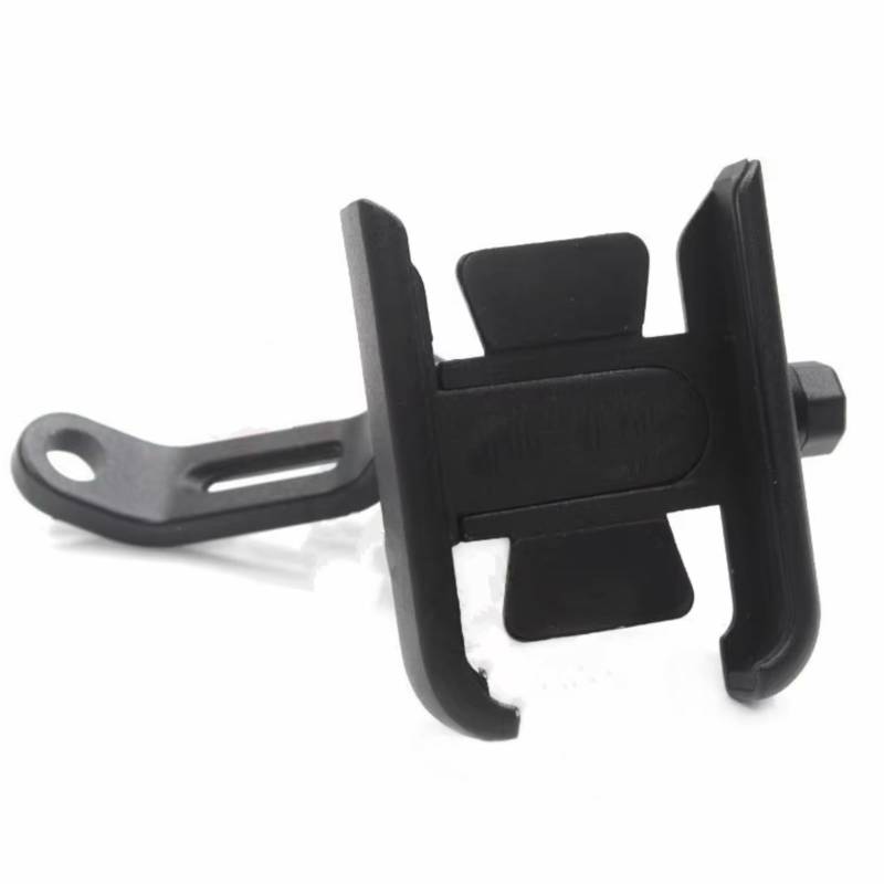 NNJIEUPO Motorrad Handyhalterung Für GS500F Motorrad Lenker Rückspiegel Handy Halter GPS Stand Halterung Zubehör CNC Navigation(Black,Mirror Holder) von NNJIEUPO