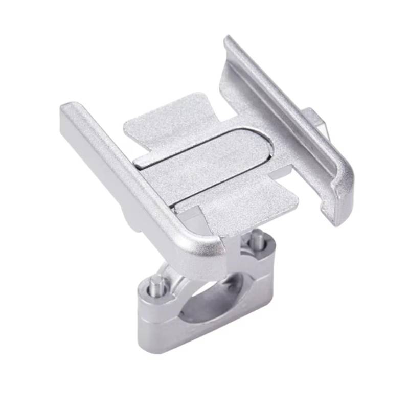 NNJIEUPO Motorrad Handyhalterung Für MSX125 Für MSX125SF Für Grom 125 Für MSX 125 Motorrad Handy Halter GPS Navigation Montage Halterung Zubehör(Silver,Handlebar) von NNJIEUPO