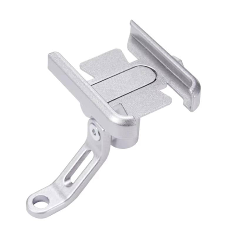 NNJIEUPO Motorrad Handyhalterung Für VFR 750 800 Für VFR1200 1200F 800F 2008-2023 Motorrad Handy Halter GPS Navigation Montage Halterung Zubehör(Silver,Mirror Holder) von NNJIEUPO