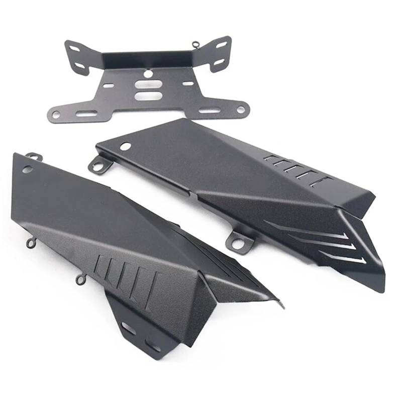 NNJIEUPO Motorrad Nummernschild Für CBR600RR Für F5 2007 2008 2009 2010 2011 2012 Motorrad-Auspuffschutz Integrierter Kennzeichenhalter Rückseitenmontage von NNJIEUPO