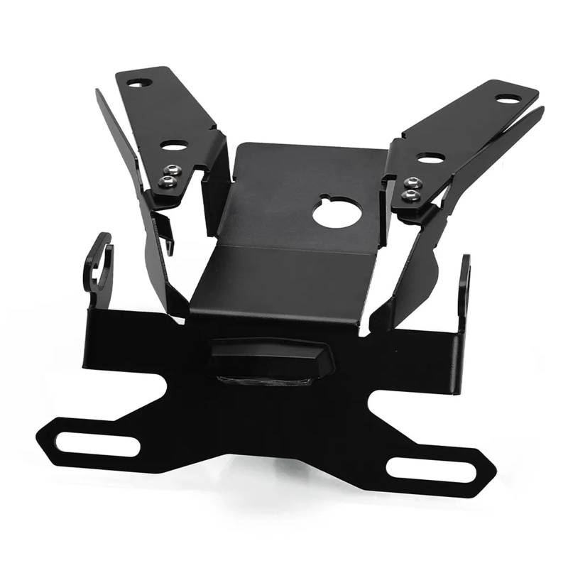 NNJIEUPO Motorrad Nummernschild Für XADV-750 2021-2022-2023-2024 Motorrad-Kennzeichenhalter, Kotflügel, Beseitigt Registrierungshalterung Mit Lichtersatz-Kit(Black with Light b) von NNJIEUPO