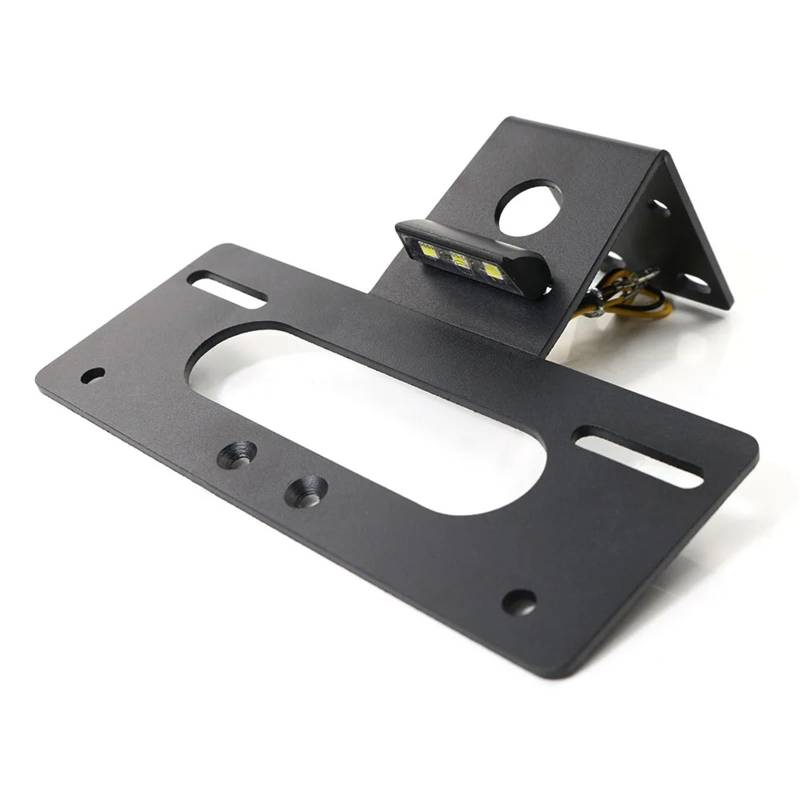 NNJIEUPO Motorrad Nummernschild Kompatibel Mit Benelli Für TNT 125 135 2017–2024. Motorrad-Kennzeichenhalter, Halterung, Rahmen, Heckklappe, Kotflügel-Entfernungsset. von NNJIEUPO