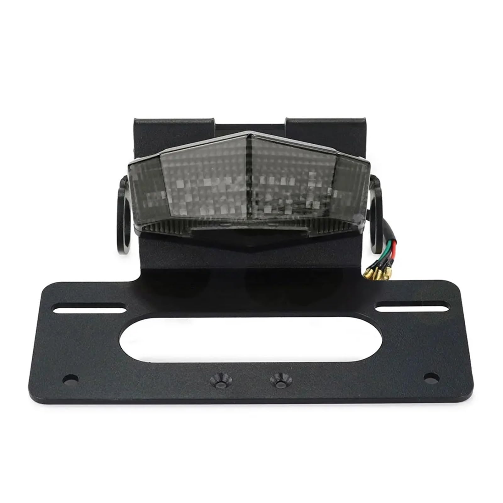 NNJIEUPO Motorrad Nummernschild Kompatibel Mit Für KLX230R 2020 2021 2022 2023 2024 Kennzeichenhalter Fender Eliminieren Motorrad Bremslicht Nummernrahmen(Smoke) von NNJIEUPO