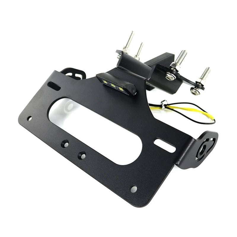 NNJIEUPO Motorrad Nummernschild Kompatibel Mit Tracer Für 7 2021-2024 Für 700 Für MT-07 Für FJ-07 2016-2020 Motorrad-Kennzeichenhalter Mit Licht von NNJIEUPO
