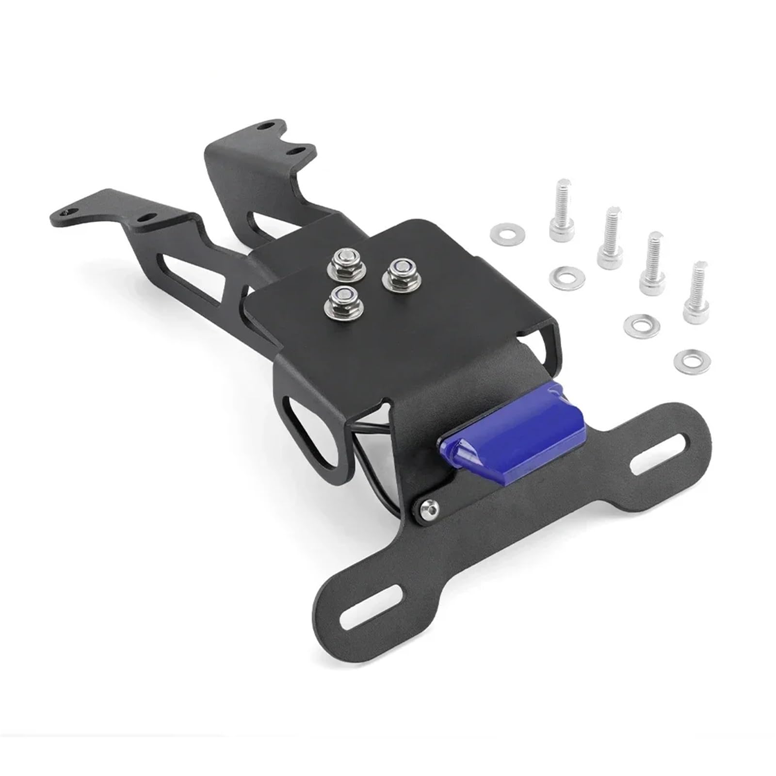 NNJIEUPO Motorrad Nummernschild Kompatibel Mit Tracer Für 9 Für 7 Für GT 2021-2024 Für GT + Für Plus 2023-2024 Für FJ-09 2015-2017 Kennzeichenhalter Mit Licht(Blue) von NNJIEUPO