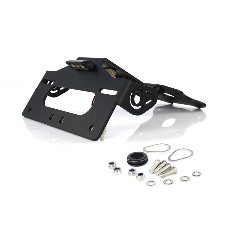 NNJIEUPO Motorrad Nummernschild Kompatibel Mit Tracer Für 9 Für GT 2021 2022 2023 2024 Für Plus 2023 2024 Motorrad-Kennzeichenhalterhalterung Heckklappe Entfernen von NNJIEUPO