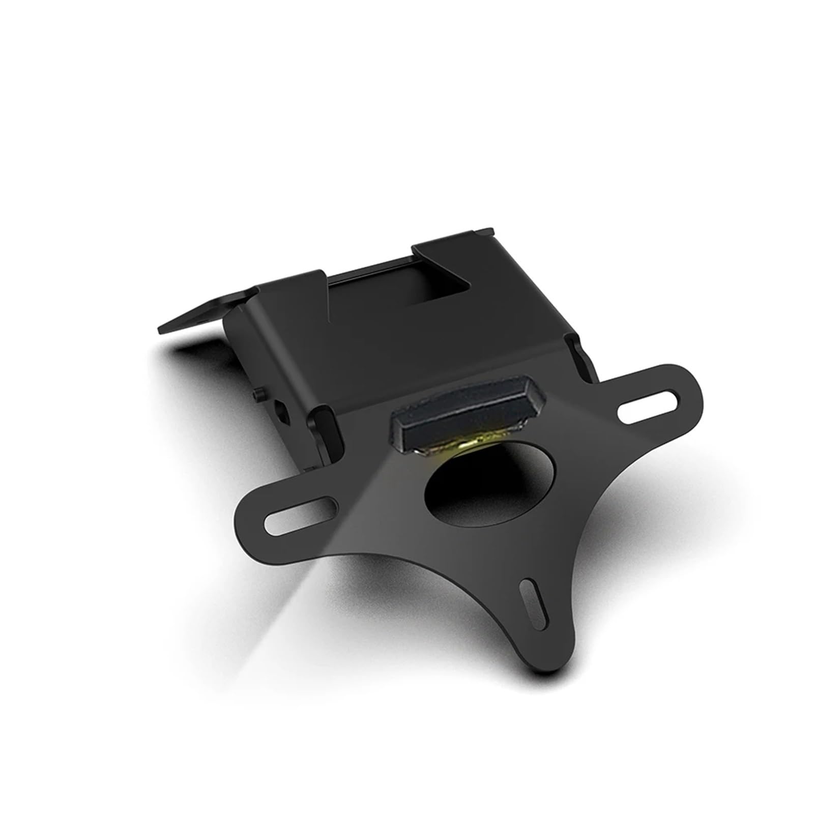 NNJIEUPO Motorrad Nummernschild Kompatibel Mit XL750 Für Transalp 2023-2024 Motorradzubehör Heckklappe Kotflügel Beseitigen Hintere Kennzeichenhalterhalterung(Black with lamp) von NNJIEUPO