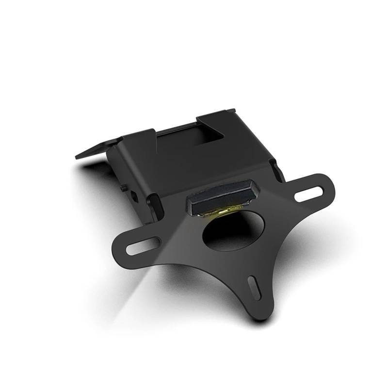 NNJIEUPO Motorrad Nummernschild Kompatibel Mit XL750 Für Transalp 2023-2024 Motorradzubehör Heckklappe Kotflügel Beseitigen Hintere Kennzeichenhalterhalterung(Black with lamp) von NNJIEUPO