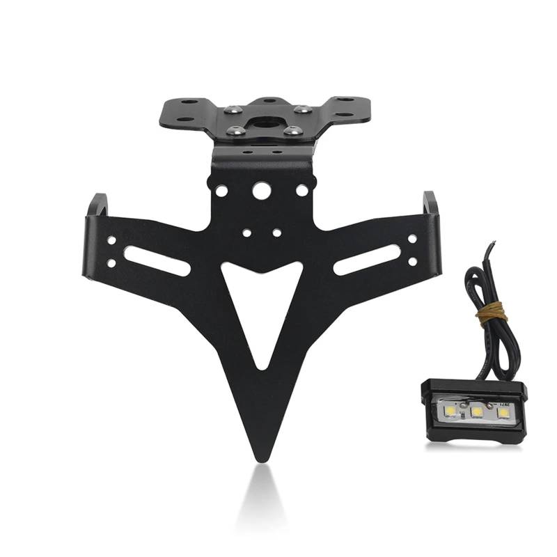 NNJIEUPO Motorrad Nummernschild Kompatibel Mit Yamaha Für MT-07 2013–2023 Für FZ-07 2013–2015 2017–2023 Motorradkäfig, Heckfender-Registrierungshalterung, Kennzeichenhalter von NNJIEUPO