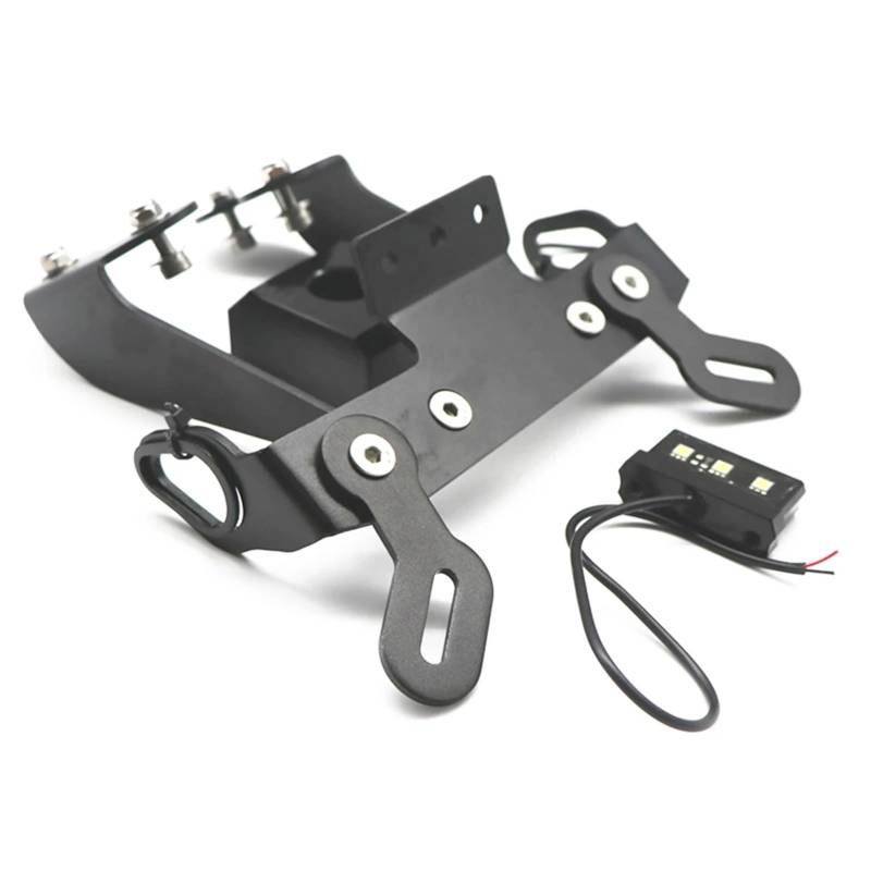 NNJIEUPO Motorrad Nummernschild Kompatibel Mit Yamaha Für MT-09 Für SP Für FZ-09 ABS 2017 2018 2019 2020 Motorrad-Hinterrad-Kennzeichenhalter-Heckkotflügel-Ersatzhalterung von NNJIEUPO
