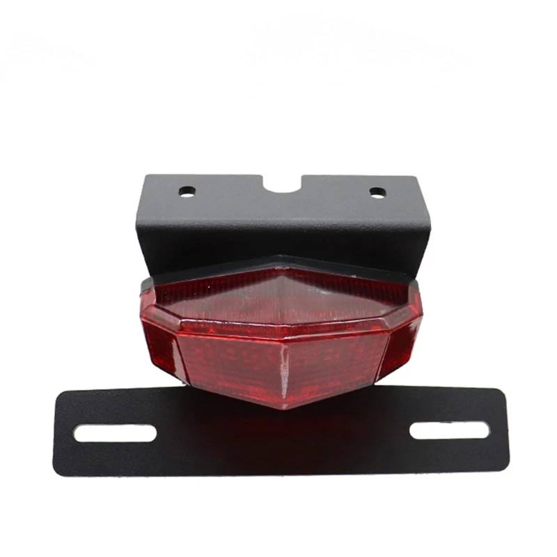 NNJIEUPO Motorrad Nummernschild Kompatibel Mit Yamaha Für TW200 1989-2023 Kennzeichenhalter Bremslichter Motorradzubehör Heckklappe Kotflügel Beseitigen(Red) von NNJIEUPO