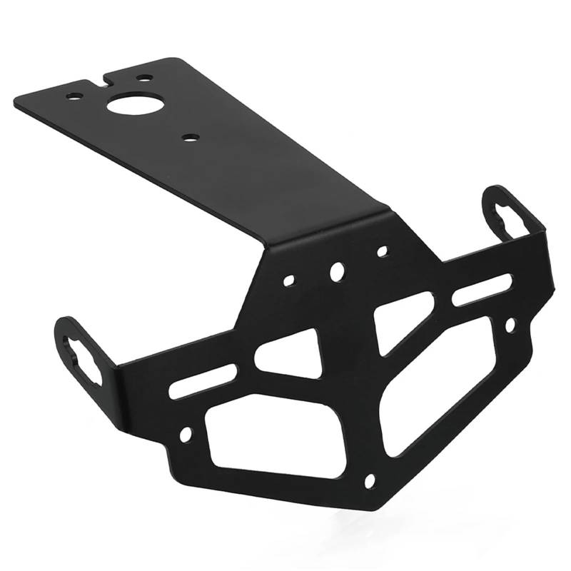 NNJIEUPO Motorrad Nummernschild Kompatibel Mit Yamaha Für YZF-R125 2008-2009-2010-2011-2012-2013 Motorrad-Kennzeichenhalter Mit Leichtem Heck-Ordnungs-Kotflügel(Black NO Light a) von NNJIEUPO
