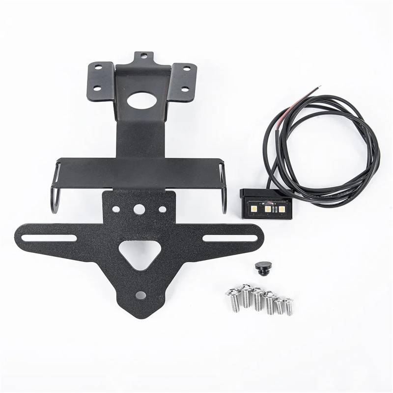 NNJIEUPO Motorrad Nummernschild Kompatibel Mit Yamaha Für YZF-R7 2021 2022 2023 Kennzeichenhalter Halterung Motorradzubehör Heckklappe Kotflügel Entfernen von NNJIEUPO