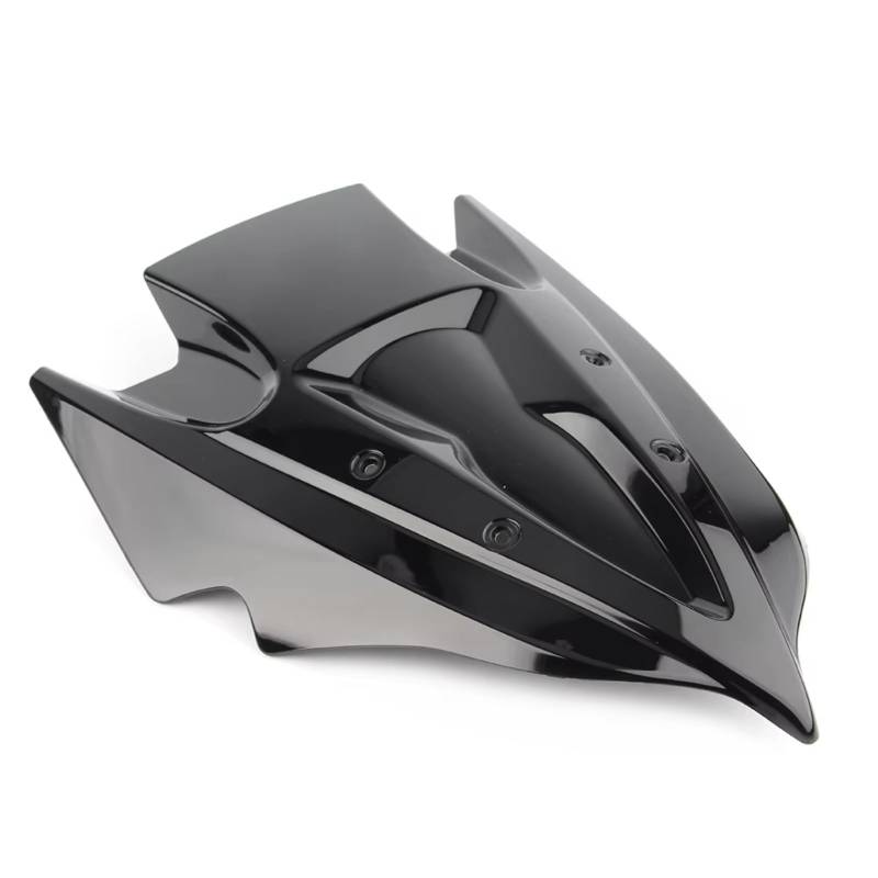 NNJIEUPO Motorrad Windschutzscheibe Für Z250 Für Z300 2013 2014 2015 2016 2017 Motorrad Windschutzscheibe Windschutzscheibe Double Bubble Winddicht Deflektor Motorrad Windschutzscheibe Spoiler(Black) von NNJIEUPO