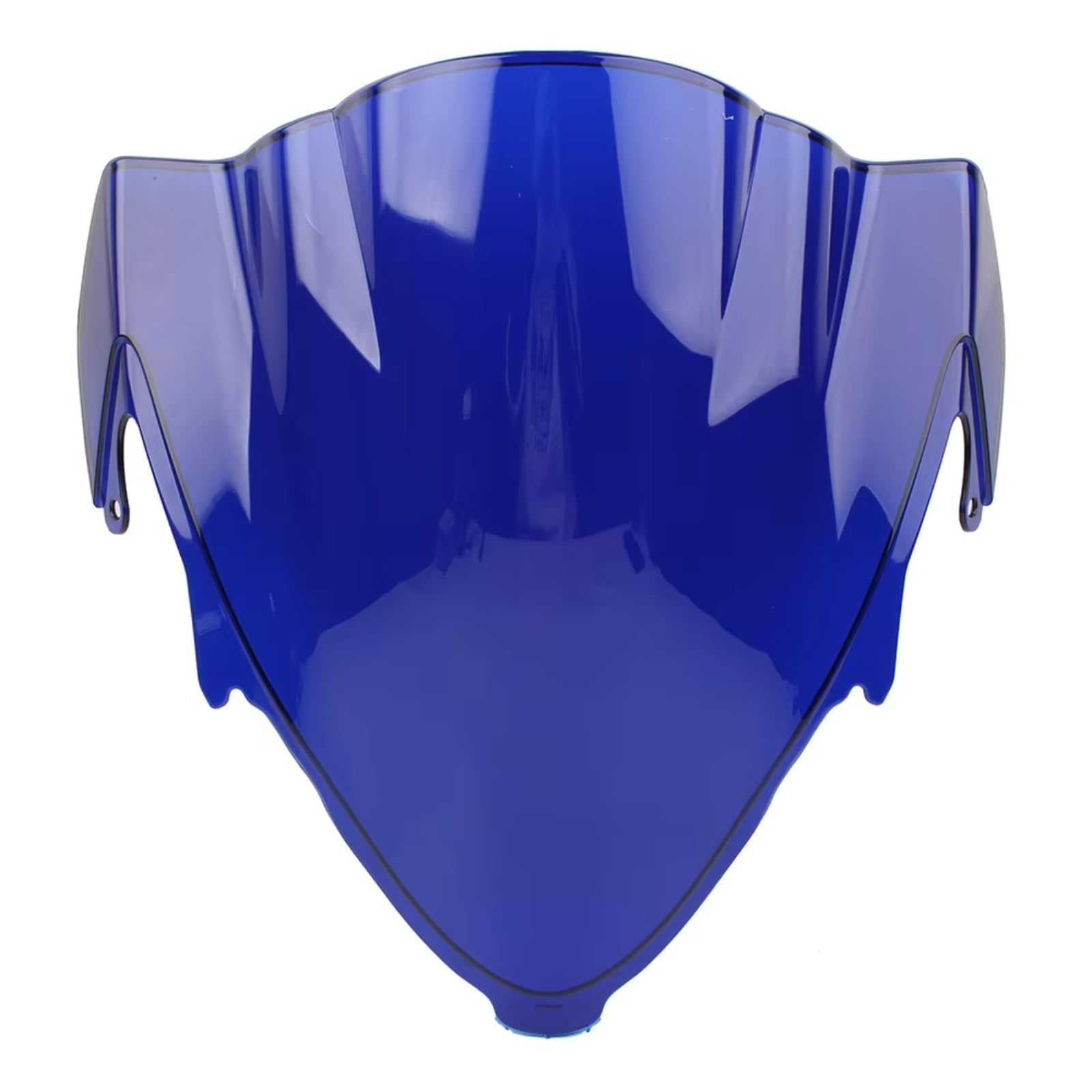 NNJIEUPO Motorrad Windschutzscheibe Kompatibel Mit Suzuki Für GSXR1300 2021 Motorrad Double Bubble Smoked Black Windschutzscheiben-Windschutzabdeckung Motorrad-Windschutzscheiben-Spoiler(Blue) von NNJIEUPO