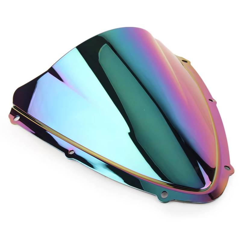 NNJIEUPO Motorrad Windschutzscheibe Kompatibel Mit Suzuki Für GSXR600 Für GSXR750 Für K8 Für K10 2008 2009 2010 Motorrad-Windschutzscheibe Double Bubble ABS-Windschutzscheibe(Deep-Iridium) von NNJIEUPO
