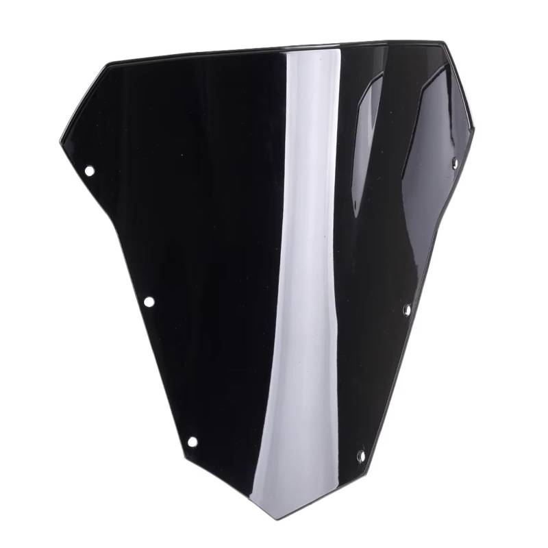 NNJIEUPO Motorrad Windschutzscheibe Kompatibel Mit Yamaha Für FZ6R 2003 2004 2005 2006 2007 2008 Motorrad Schwarz Windschutzscheibe Windschutzscheibe Double Bubble ABS von NNJIEUPO
