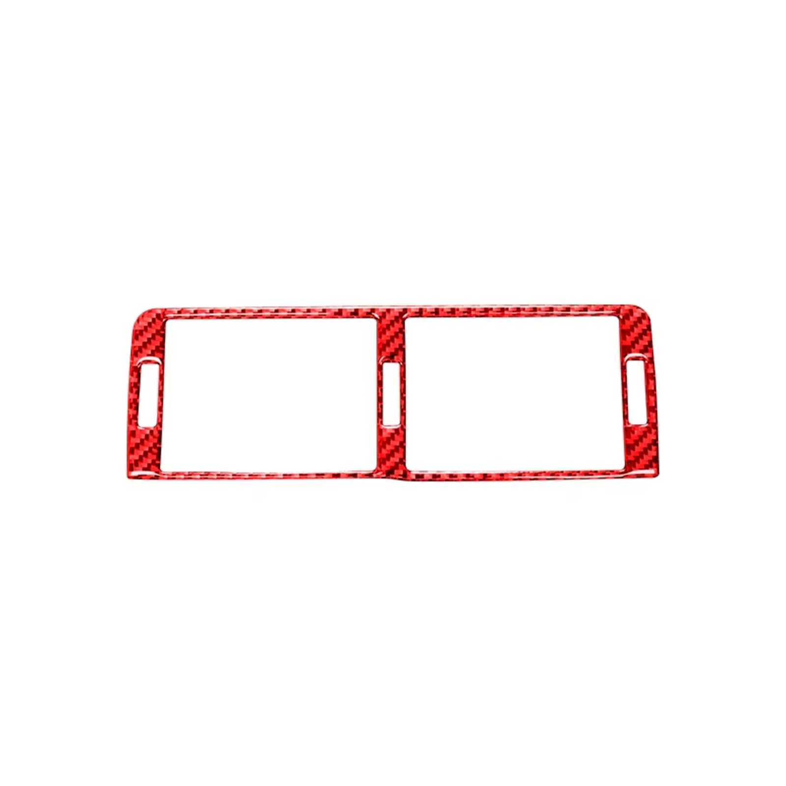 NNJIEUPO Navigationsleistenabdeckung Kompatibel Mit 3er-Serie Für E46 1999 2000 2001 2002 2003 2004 1 Stück Auto-Armaturenbrett Steckdosen-Dekoration Rahmenabdeckung Aufkleber(Red) von NNJIEUPO